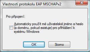 Vlastnosti protokolu EAP MSCHAPv2