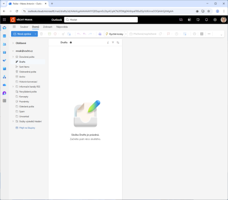 OWA po přihlášení